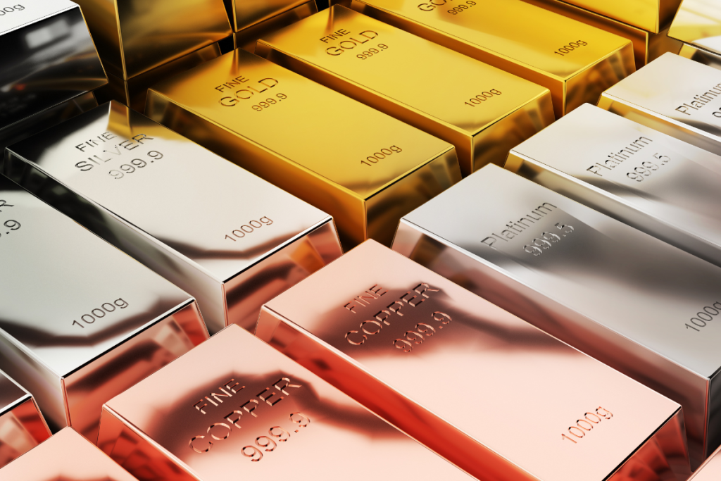 precious metals in bars