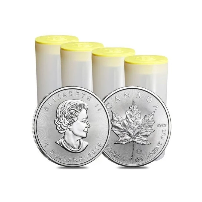 Canadian Silver Bullion Coins - 1 oz Maple Leaf