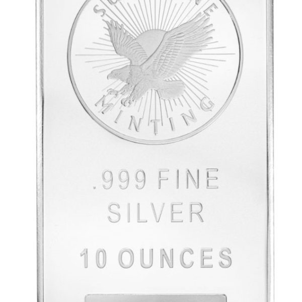 10 oz Fine Silver Bar (.999)