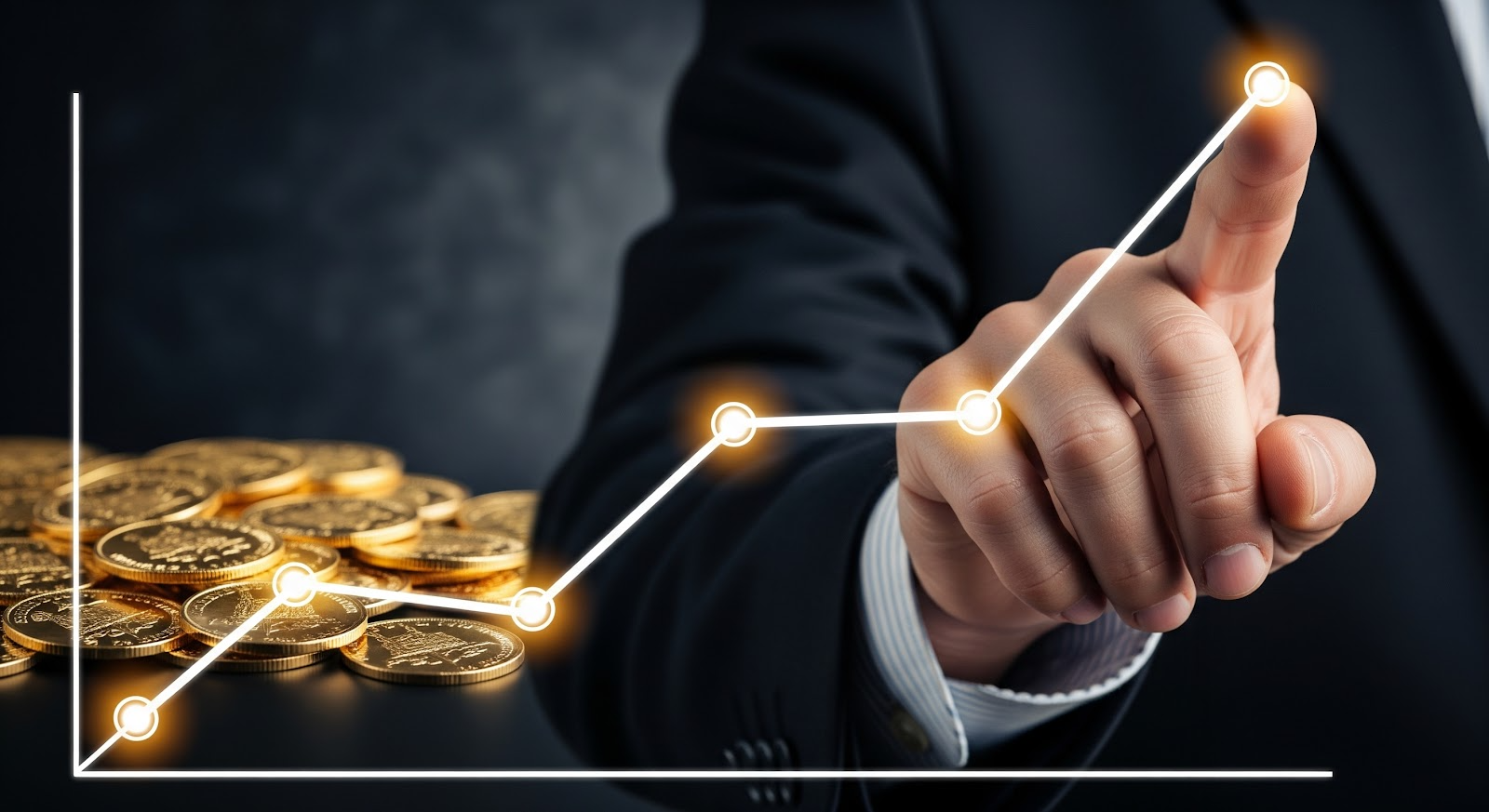 track the growth of inveting in gold krugerrands