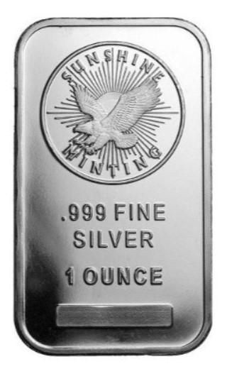 1 oz Sunshine Mint Silver Bar