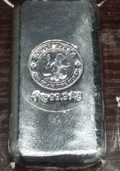 1 Kg Casted Silver Bars .999 pure