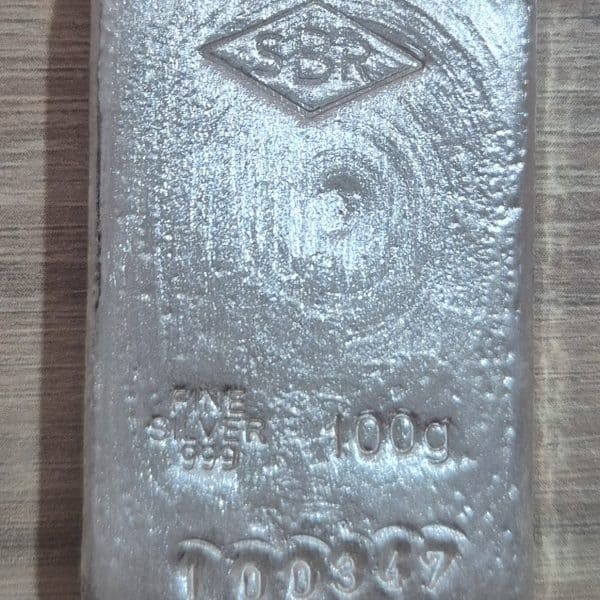100g Fine Silver Bars .999 Certified