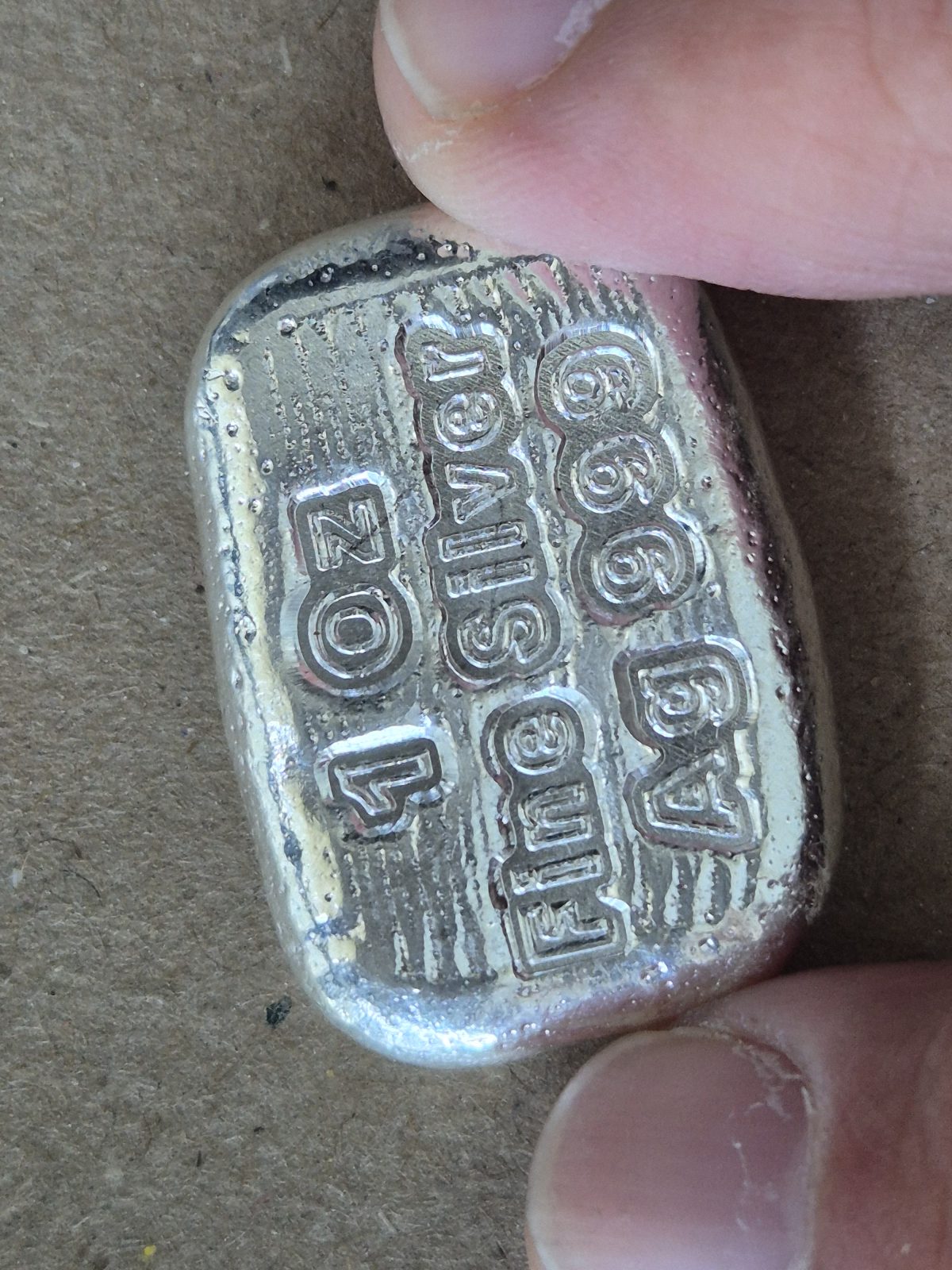1 oz Fine Silver .999 Nugget