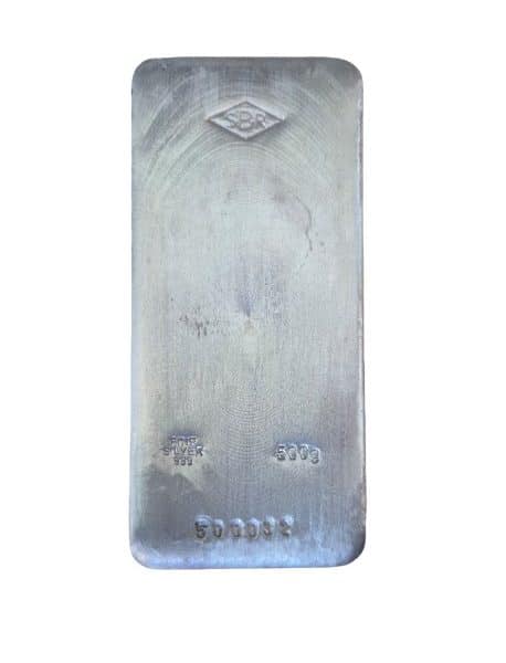 500g Fine Silver .999 Bar (Certified)